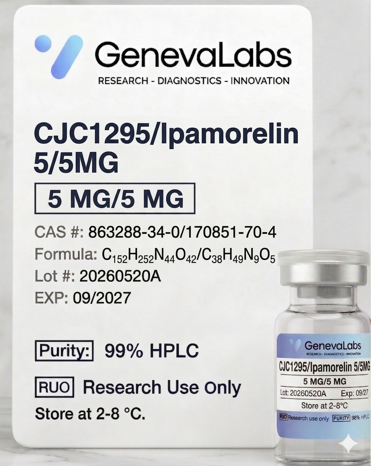 CJC-1295/Ipamorelin 5MG/5MG Geneva Labs Aminoacids CJC-1295/Ipamorelin 5MG/5MG Geneva Labs Aminoacids